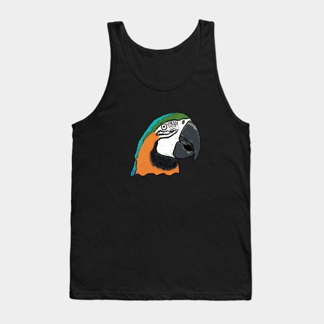 Parrot Tank Top by Mark Ewbie